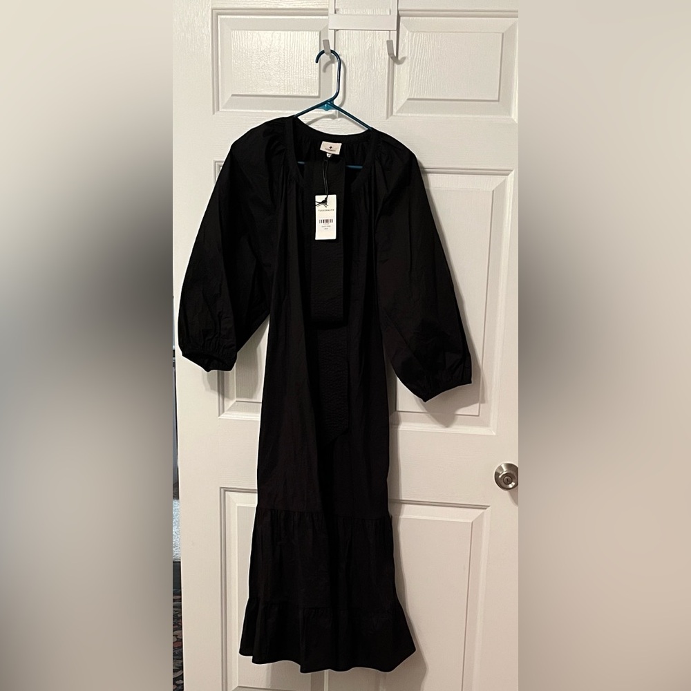 Tuckernuck Black Long Sleeve Maxi Dress